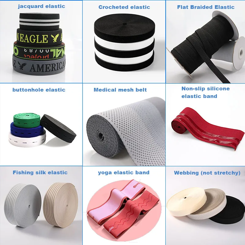 Personalized Logo Customized Size and Nylon Sewing Band Custom Elastic Waistband