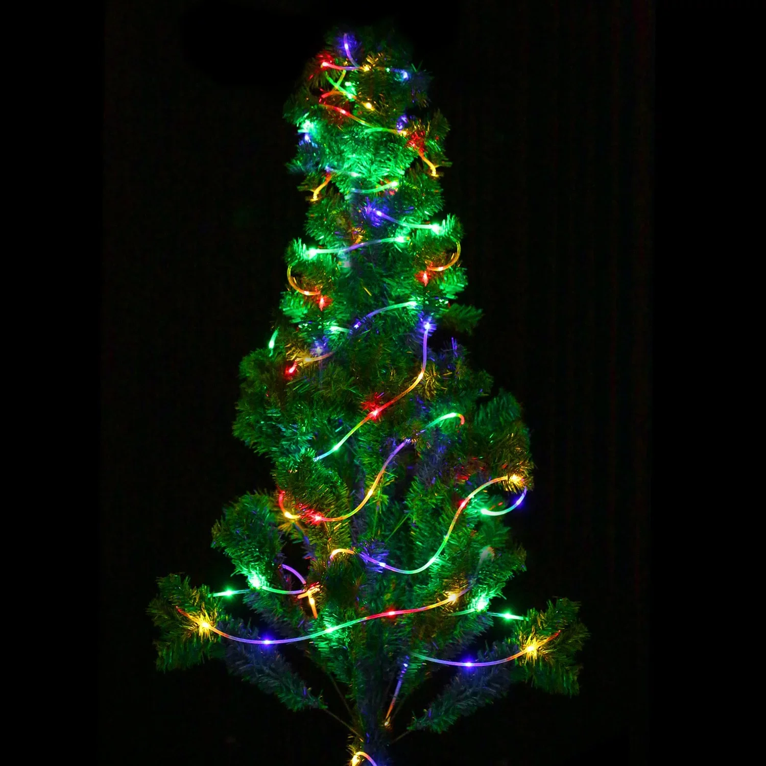 Fence tree wrapped waterproof mini LEDs twinkle garden led rope solar lights outdoor for home pathway Christmas