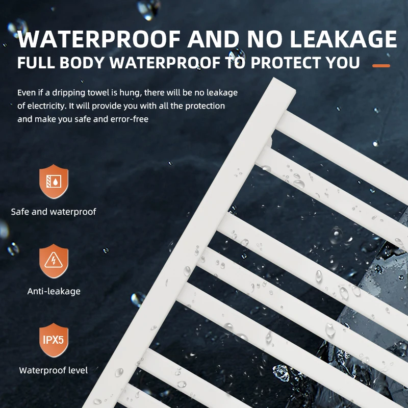 Bath Dryer Heated Towel Rail Bathroom Accessories Electric Smart Towel Warmer Rack With Timer Wall Mounted