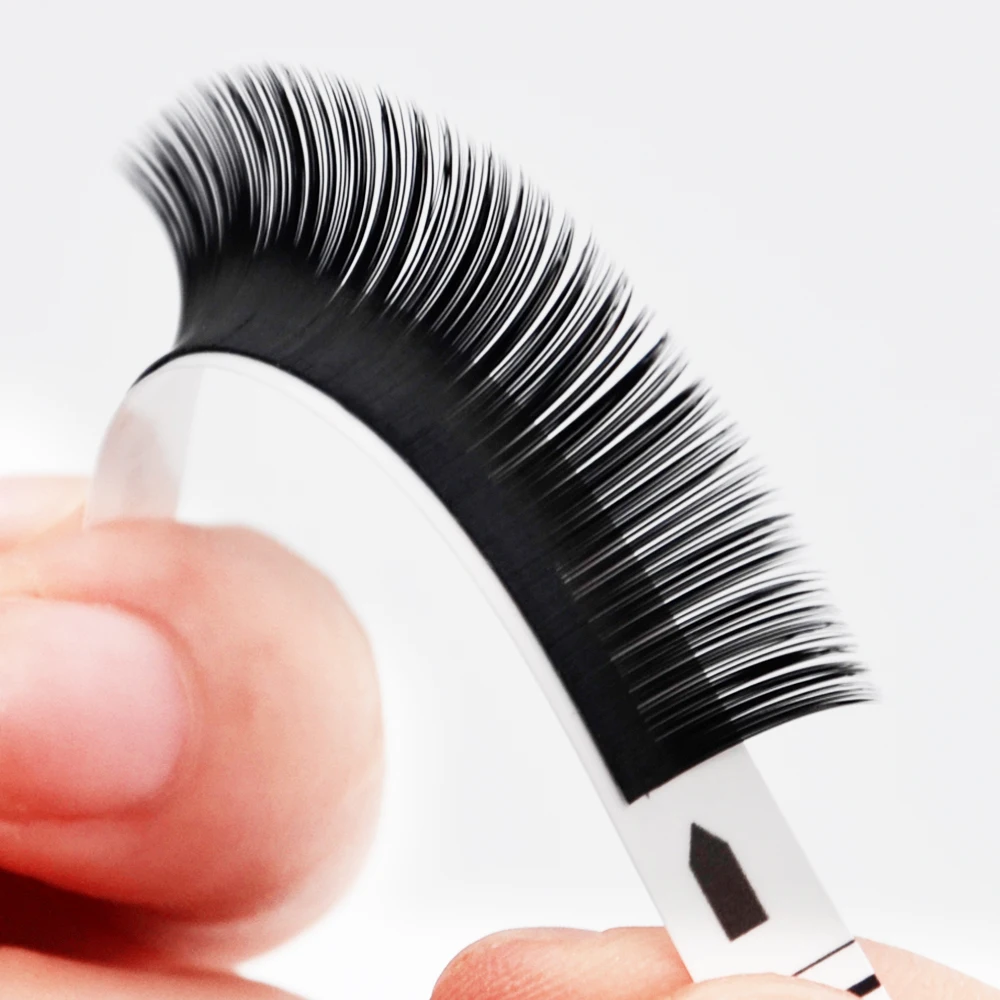 fuax individual eyelashes mink l curl lash extensions adhesive supplies kit