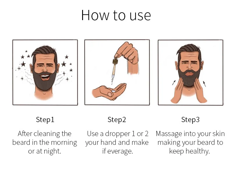 Organic Natural Nourish Beard Growth Oil Private