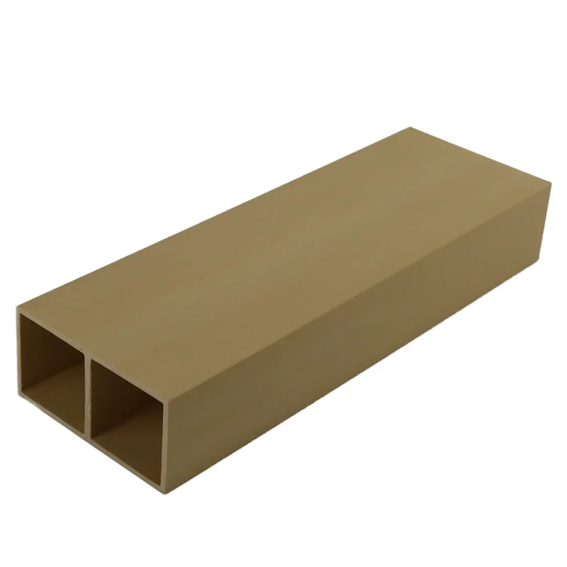 Foshan factory Interior Partition Decoration PVC Square Hollow Tubes Beams Wpc Timber Tube Column Ceiling Paneling