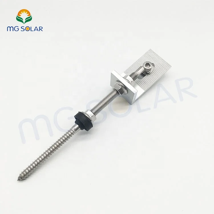Best design Hanger Bolt with L Foot Mount Kit for Metal Roof mount system Corrugated Roof Stainless Steel Solar racking