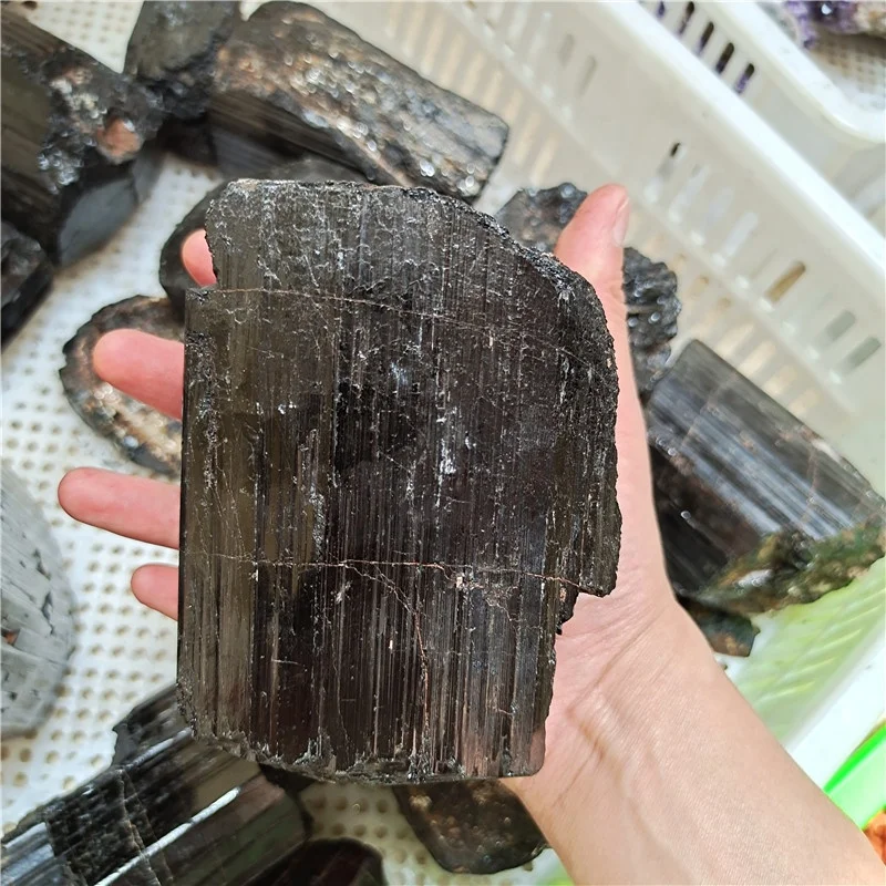 Wholesale price crystals speciment natural raw black tourmaline rough for healing stone