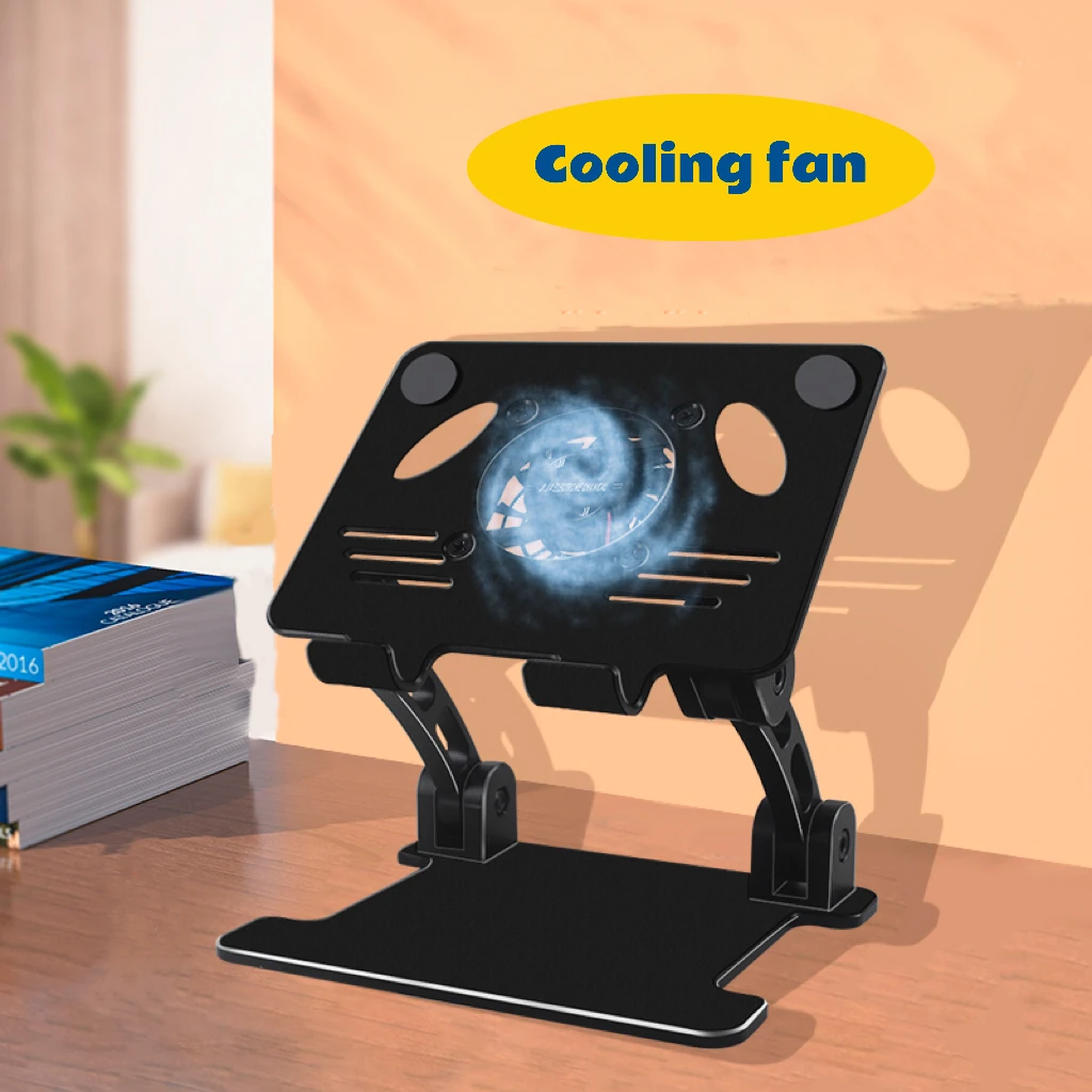Tablet stand home office computer phone stand portable adjustable metal tablet stand cooling rack