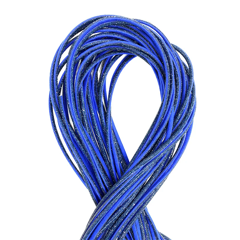 S577 Bling Cotton Core Rope Rhinestone for Sandal Decoration 7mm Crystal Strip Rhinestone Rope