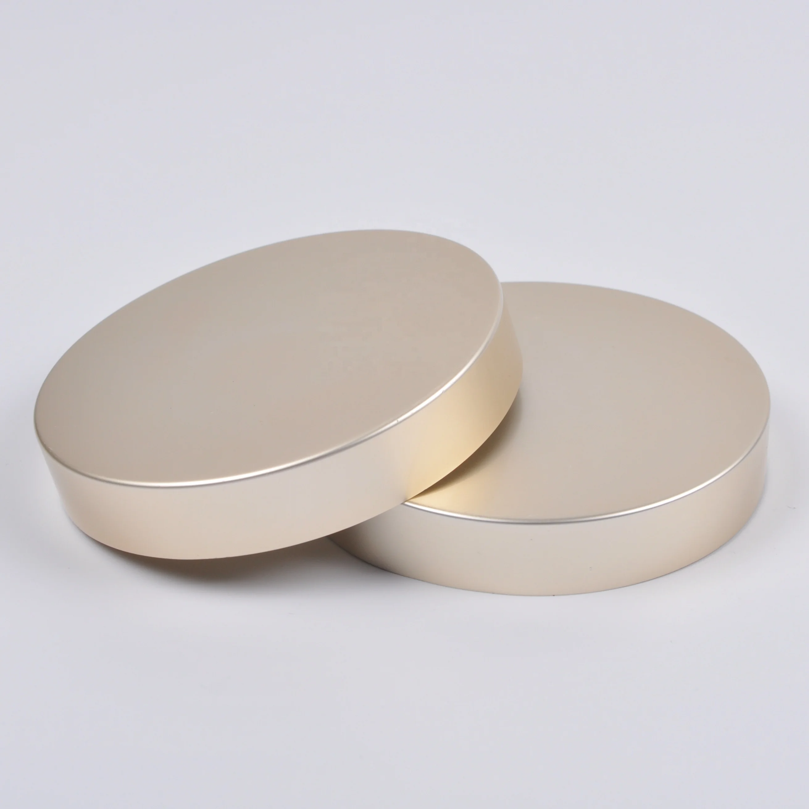 Cosmetic 85 Diameter Aluminium Lid 85mm Matte Silver Screw Cap for Cream Jar