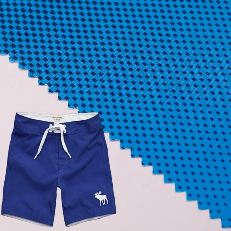 
For Beach Pants 100% Polyester Fabric 75D Peach Skin Waterproof Jersey Fabric Woven Garment Suit Water Resistant Outdoor Printed 