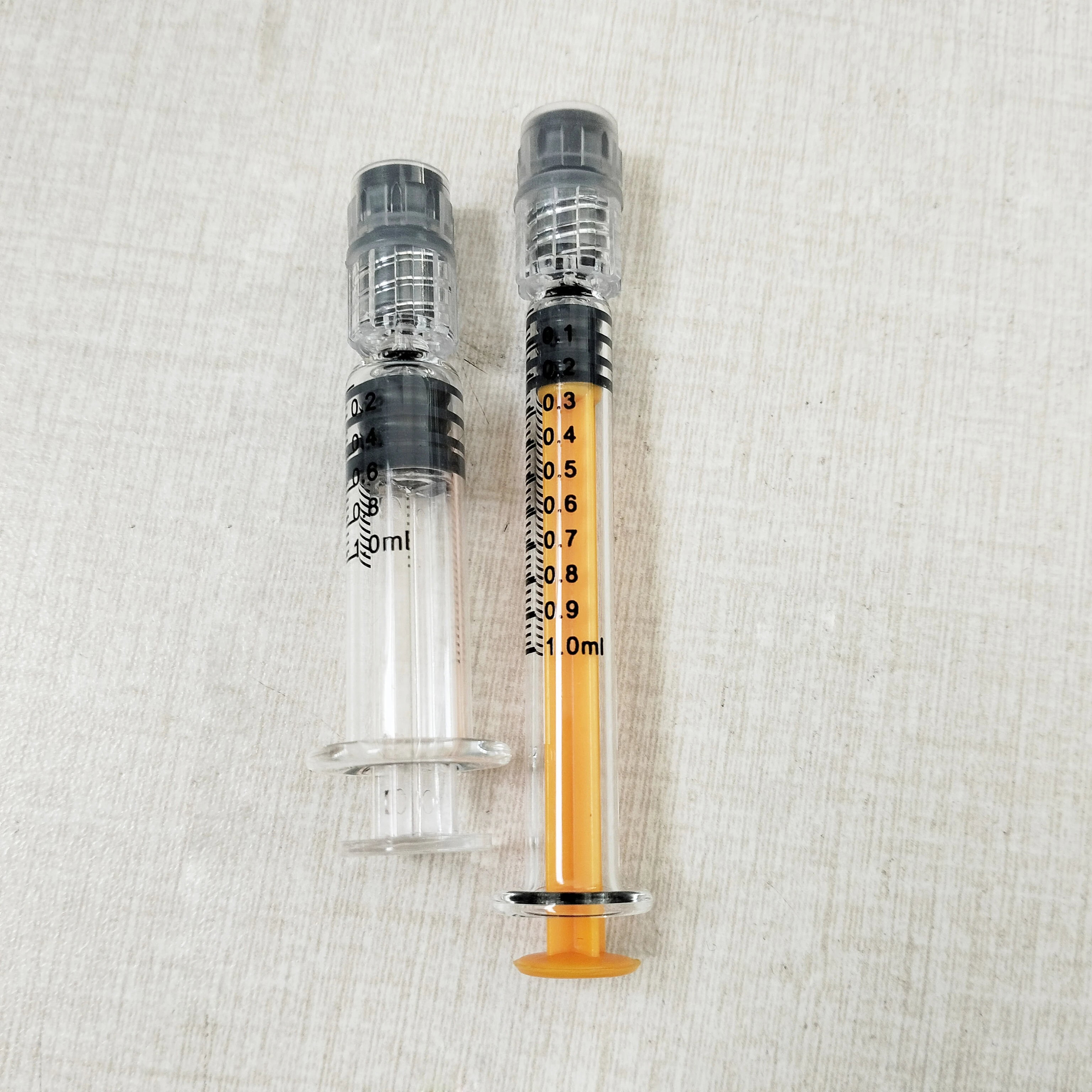 1ml Luer-lock tip Glass Syringes Glass bottle