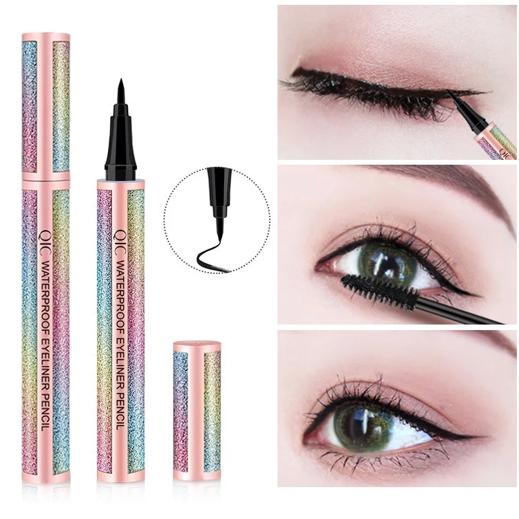 High Quality Smooth Waterproof Long Lasting Fast Dry Shimmer Matte Eyeliner Pen Private Label Natural Liquid Eye Liner Pencil