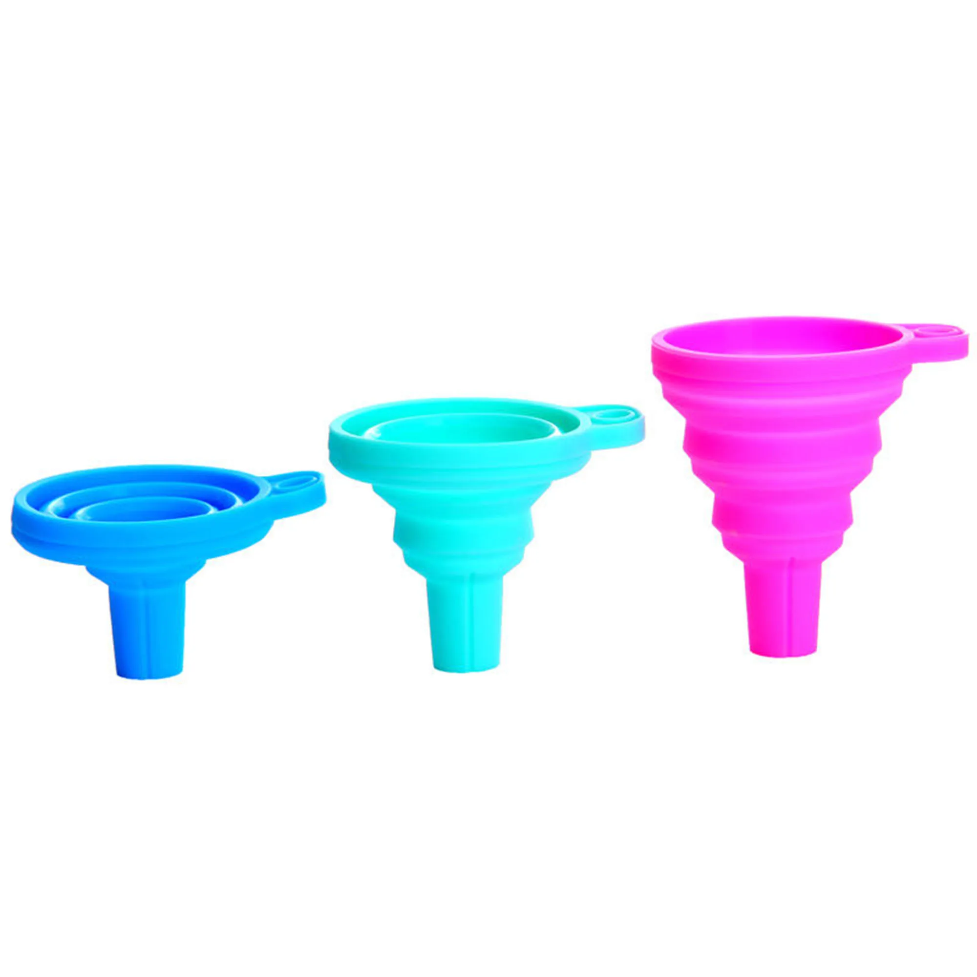 BPA Free Kitchen Accessories Foldable Collapsible Kitchen Silicone beer funnel
