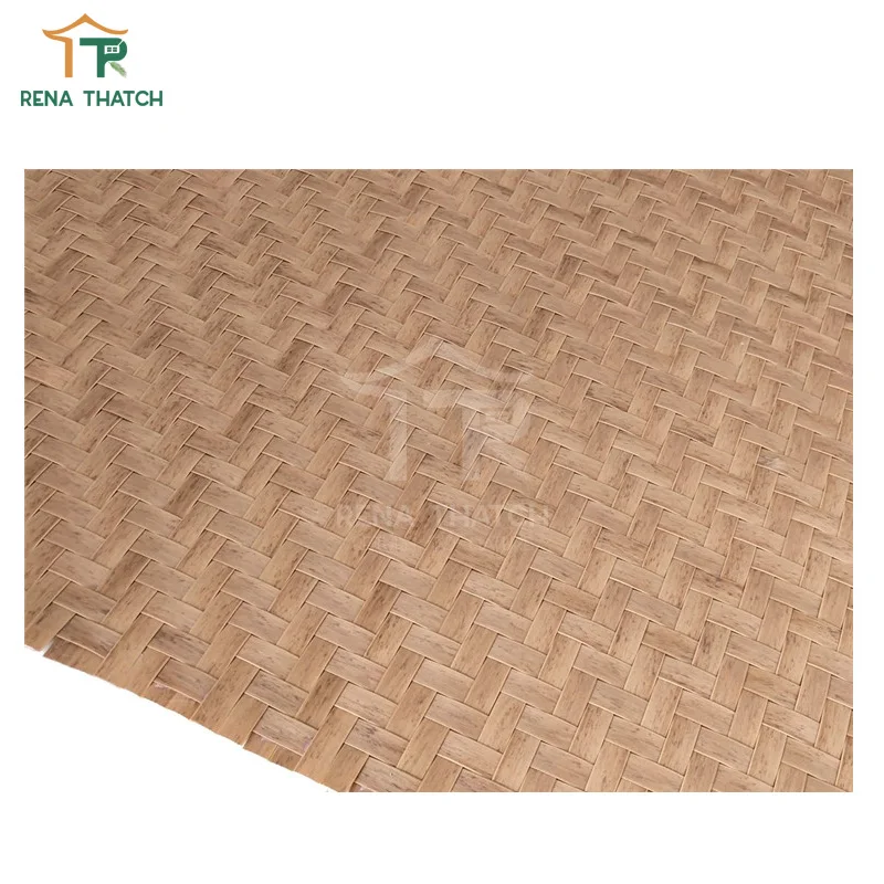 New design house ceiling plastic rattan knitting woven mat synthetic rattan weaving material