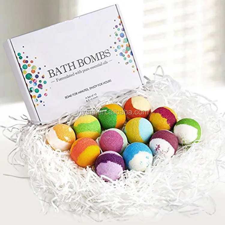Manufacturer wholesale bath bombs set spa bubble bath customized bath bomb gift box set