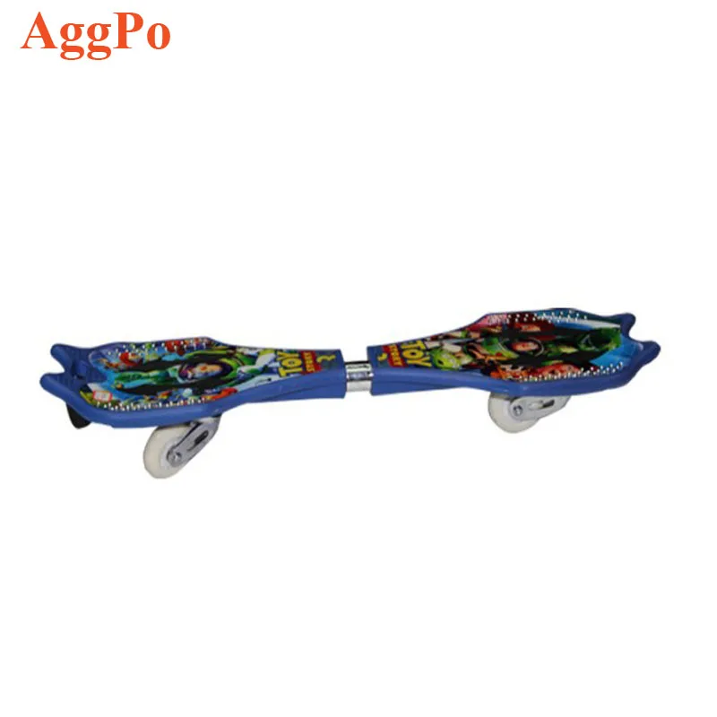 RipStik Caster Board Fashion Leisure 2 Wheel Pivoting Skateboard with 360-degree Casters for Kids Teens and Children