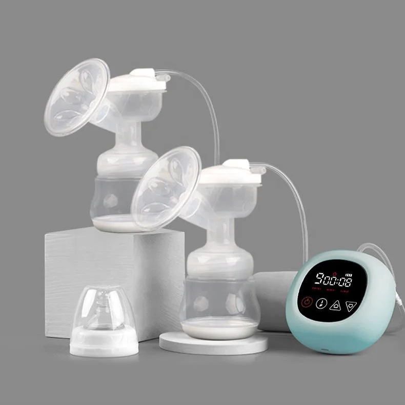 BPA free Rechargeable Double Electric Breast Pump Portable Strong Suction Breastfeeding Pump
