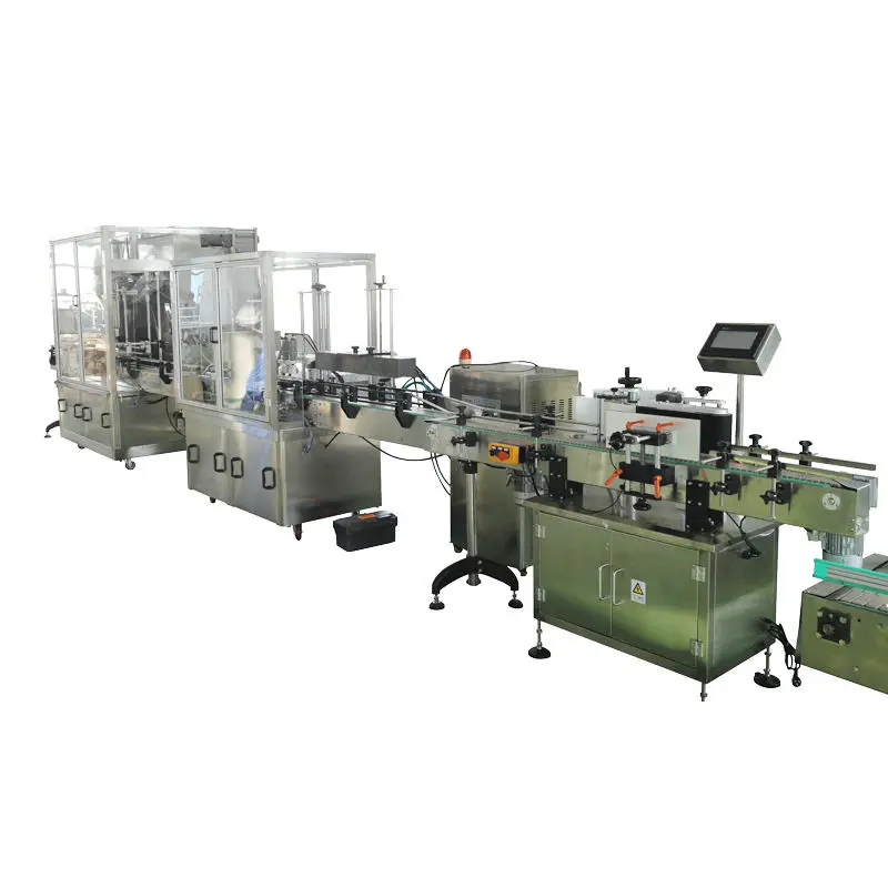 Automatic Production Plant Line Bottle Capping Packing Mineral Pure Making Water Juice Wine Bottling Liquid Filling Machines