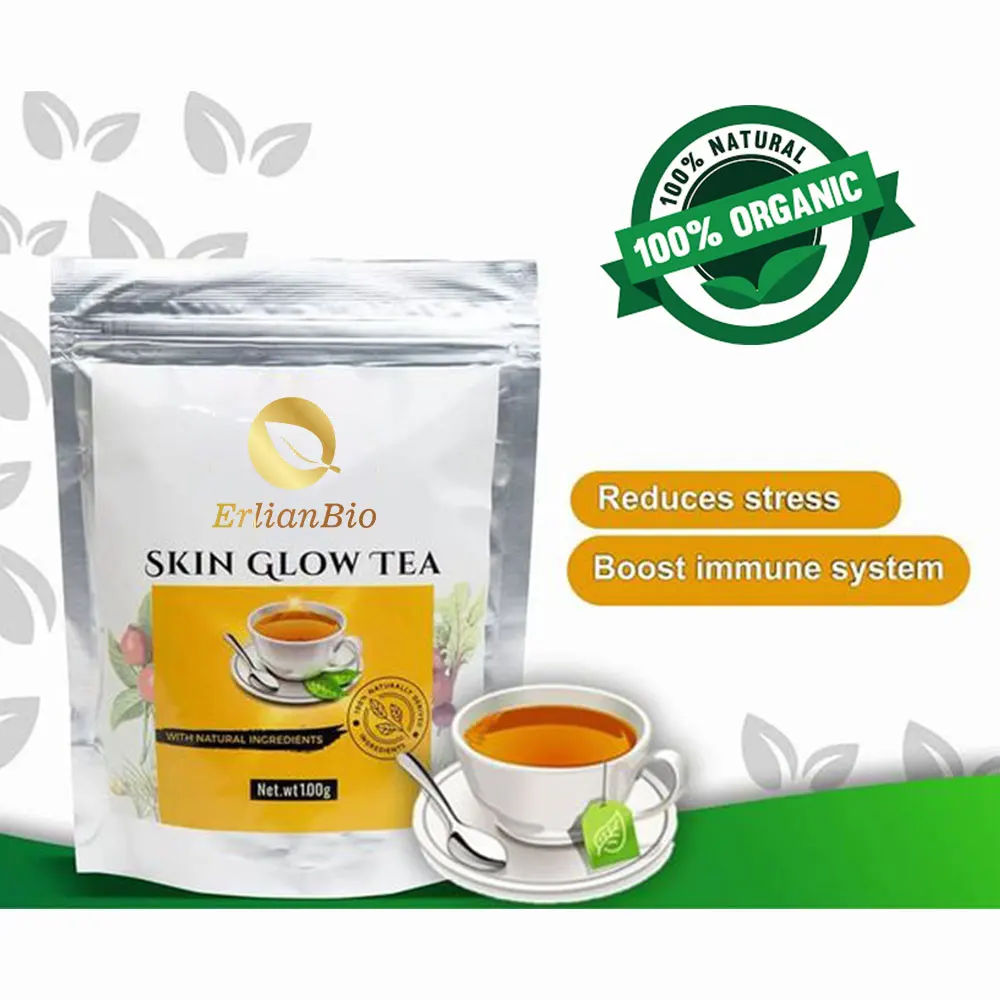 New arrived Skin glow tea Beauty Herbal detox glow tea whitening skin tea anti-aging for women