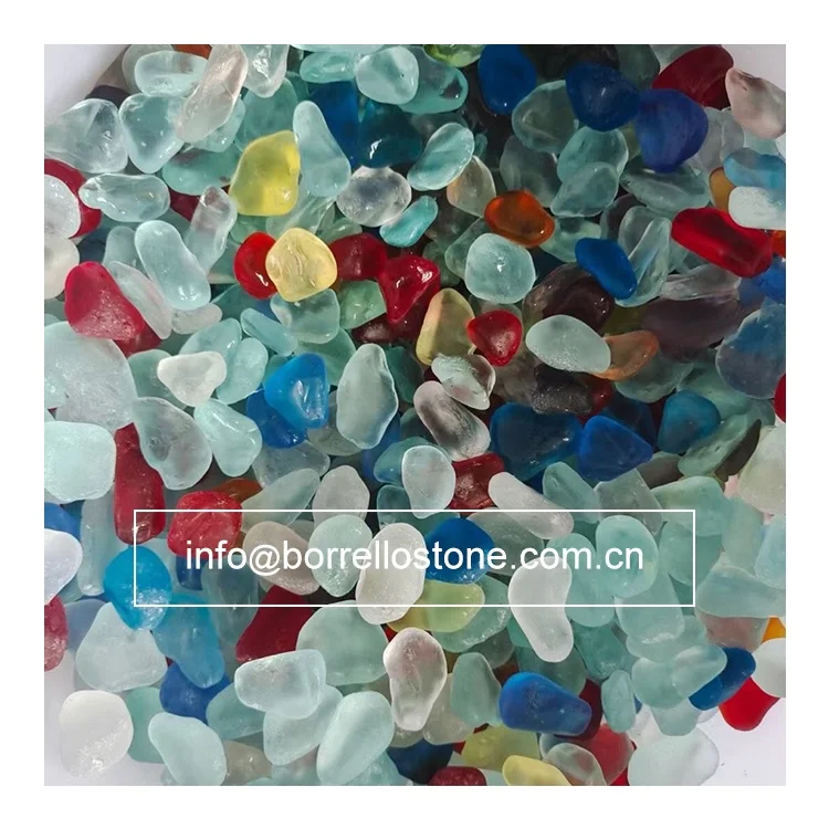 Beach glass, Sea glass, Tumbled glass pebble Garden glass