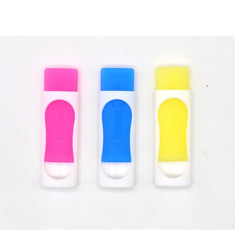 Clean wiping rubber eraser pen eraser for friction erasable pen