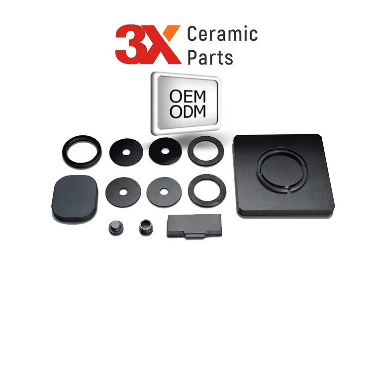 3X Ceramic Parts OEM Washer Manufacturing Company Alumina Gasket Zirconia Disc Spacer Wafer Seal Carbide Silicon Nitride Ring
