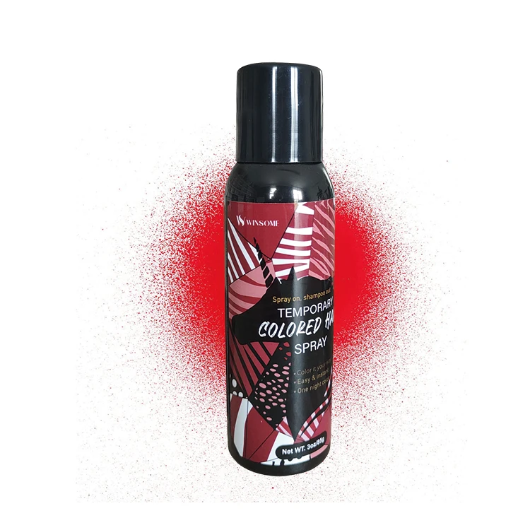 Best Selling Magic Temporary Hair Dye And Color Sprays Red Hair Spray 3oz