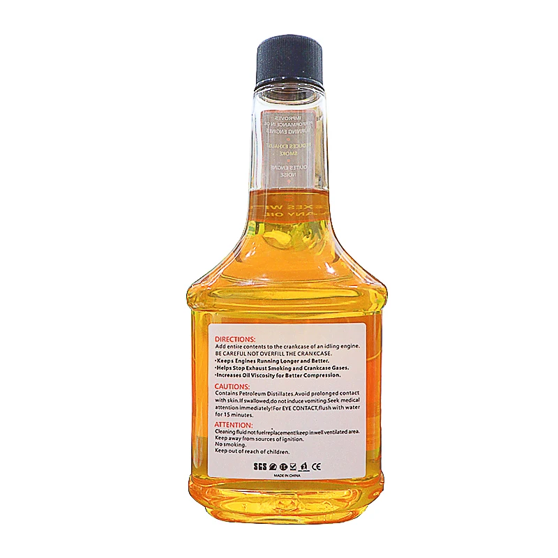 HERIOS Concentrated Double Action Synthetic Formula No Smoke Oil Additive Reduces Oil Burning and Exhaust Smoke