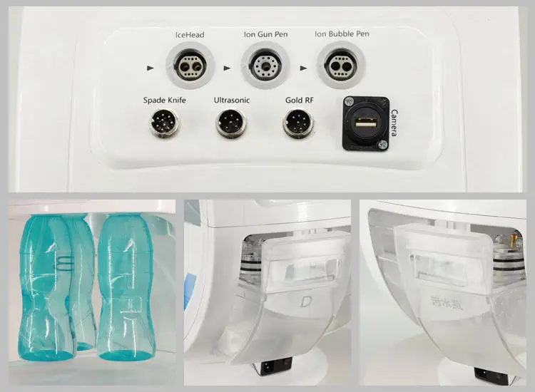7 в 1 Смарт Ice Blue дермабразия гидро лицевая с анализа кожи Диагностика ультразвуковое по уходу за кожей