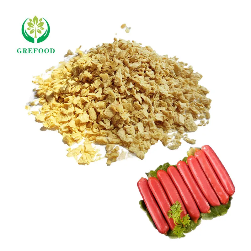 WholesaleTextured vegetable protein TVP low fat HALAL meat High Quality textured soy protein better sausage meat Bean Products