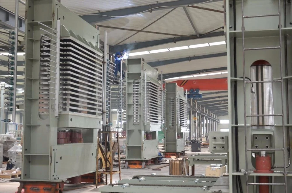 
4x8ft Hot Press Machine For Plywood with Q345B Solid Hot Platen 