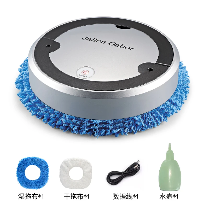 
2020 Newest Intelligent Automatic Floor Sweeper Mopping Machine USB Portable Vacuum Cleaner 