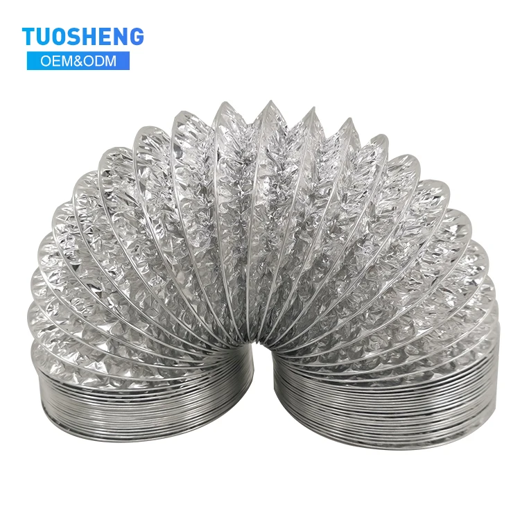 Factory Price Wholesale Flexible Aluminum Foil Air Duct Hose for HVAC System