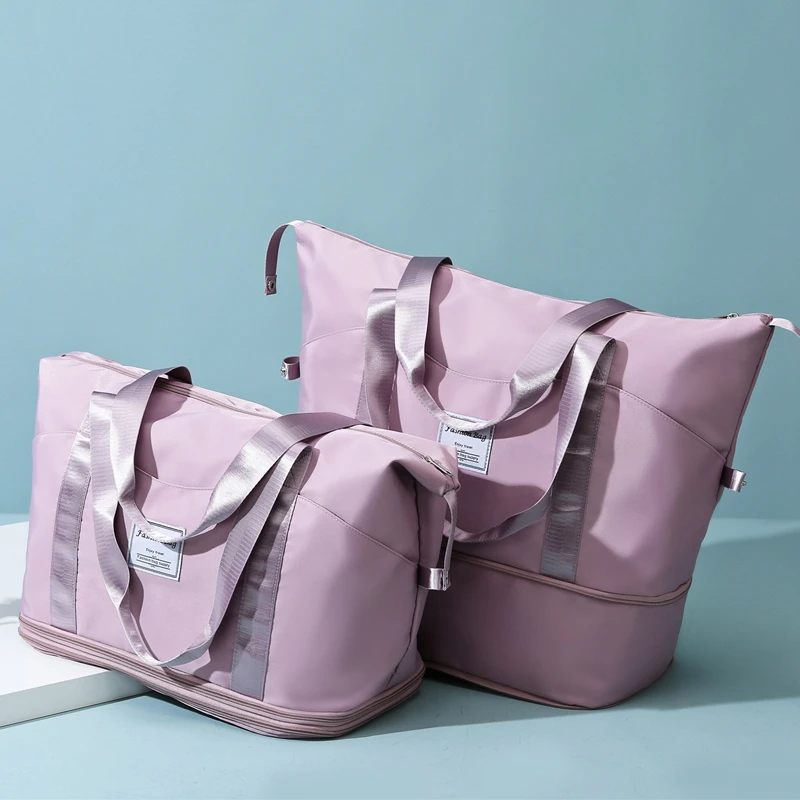 Custom Logo Waterproof Gym Sports Bag Fitness Outdoor Travel Women Handbag Large Capacity Storage Shoulder Bag