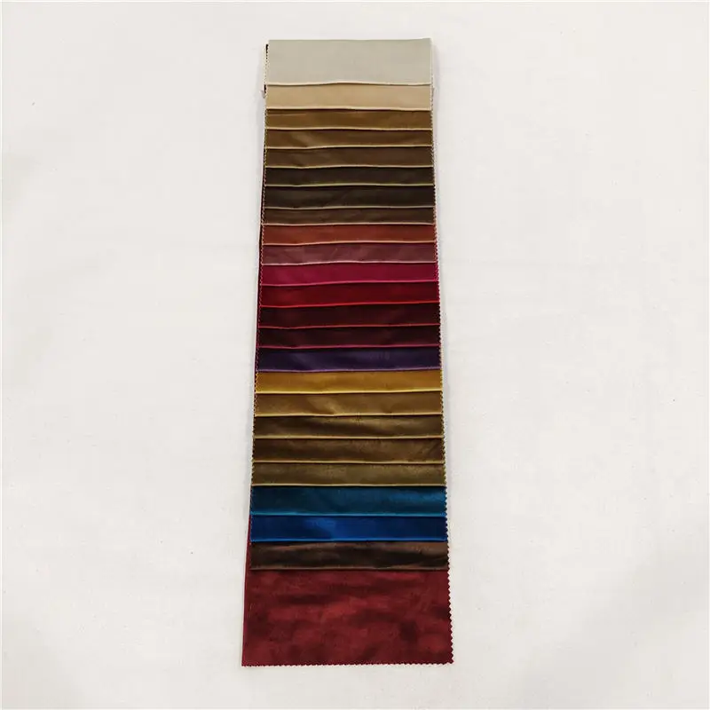 sofa fabric manufacturer luxury modern  hotel soft plain solid polyester velvet sofa  interior decoration fabric