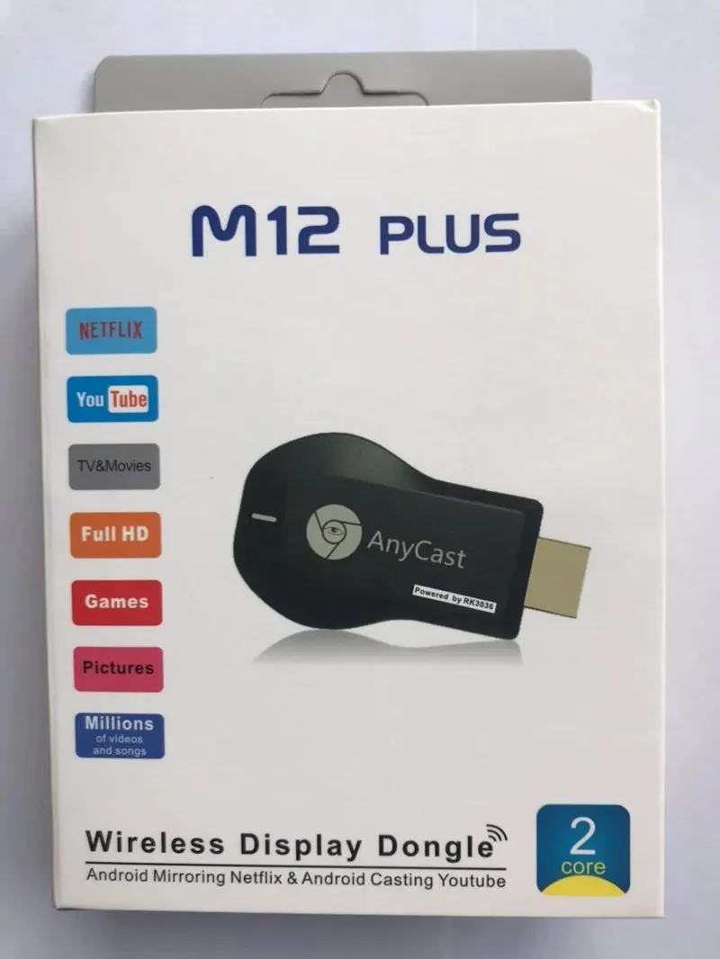  Anycast m12 беспроводной дисплей TV gongle miracast простое подключение Wi-Fi