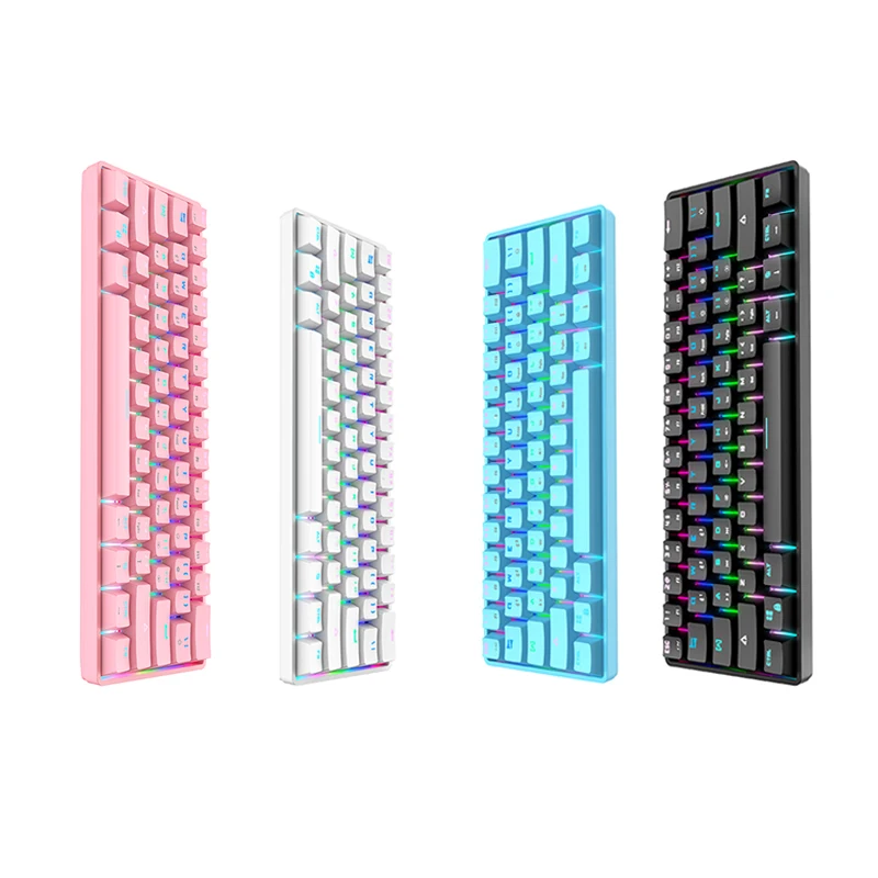 JB61 61 Keys Gaming Wired/Wireless Mechanical BT mechanical keyboard