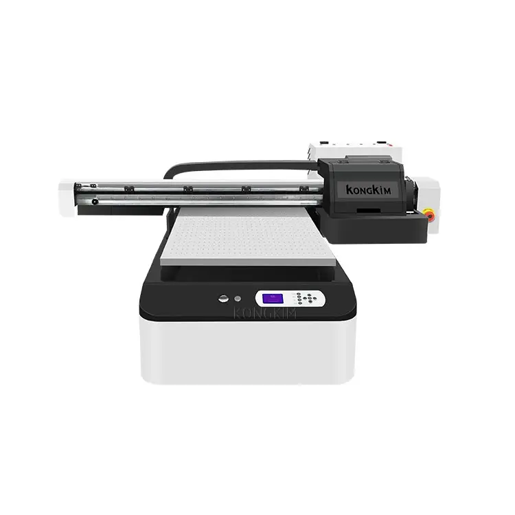 Excellent quality 60x90 flatbed led uv printer bottle,phone case,pen,glass, acrylic,cylinder printers printing machine