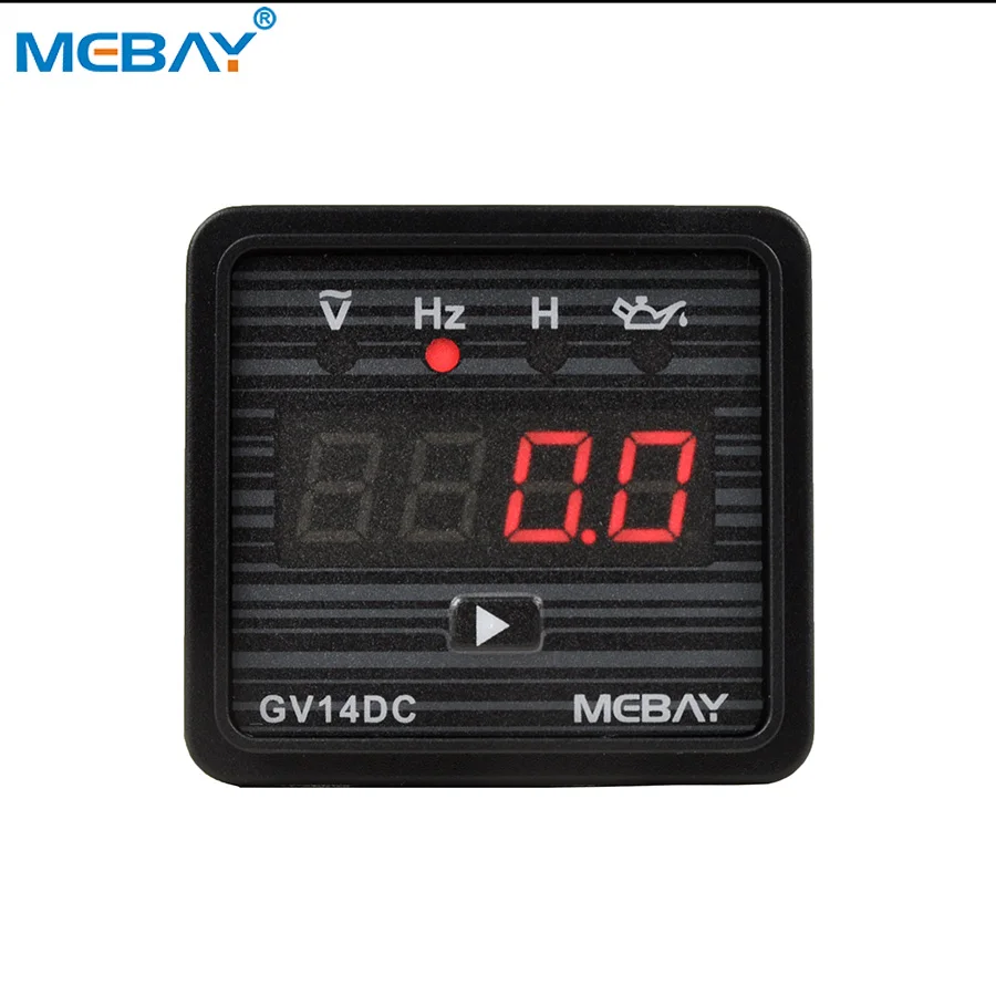 Mebay Digital Generator Multimeter Voltage Frequency Meter with Low Pressure Alarm GV14DC