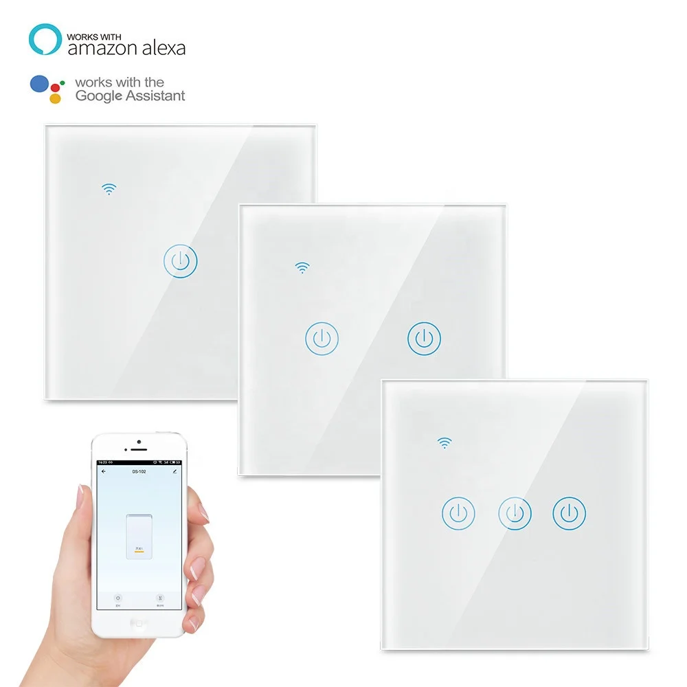  Умные настенные сенсорные переключатели homekit с Wi-Fi беспроводные домашние занавески zigbee без нейтрального провода google