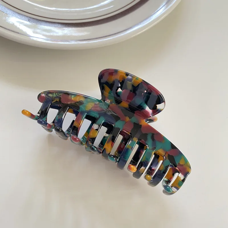 RARA 9.7CM Hot Sale Ins Hair Accessories Fashion Women Skeleton Clip Wholesale Tortoise Acetate