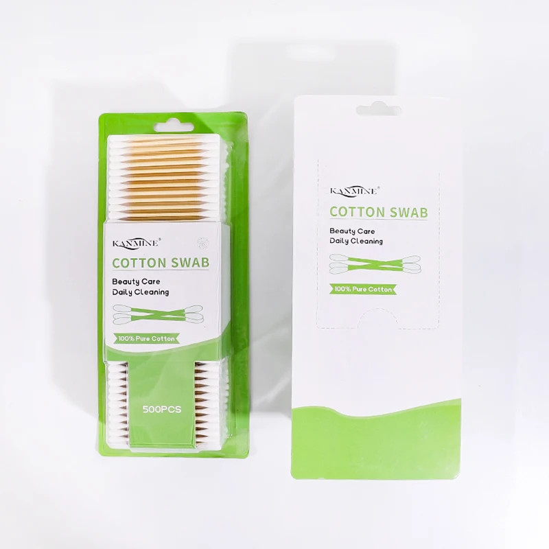 100% Natural And Environmentally Friendly Cotton Swab Biodegradable Bamboo Q Tips Original Cotton Swabs 500 Count