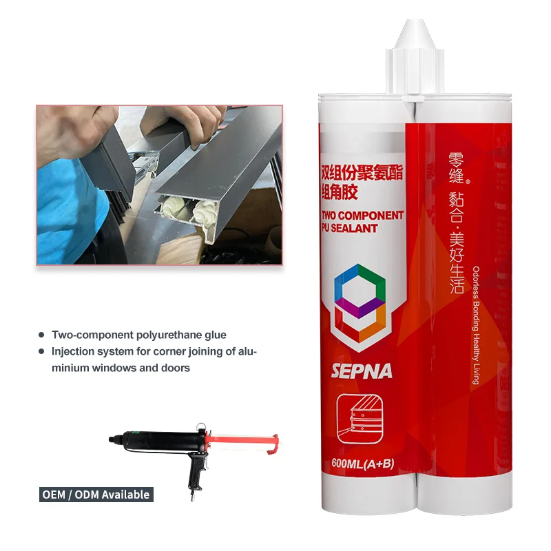 Two-component polyurethane sealant window doors glass adhesive glue for bonding project
