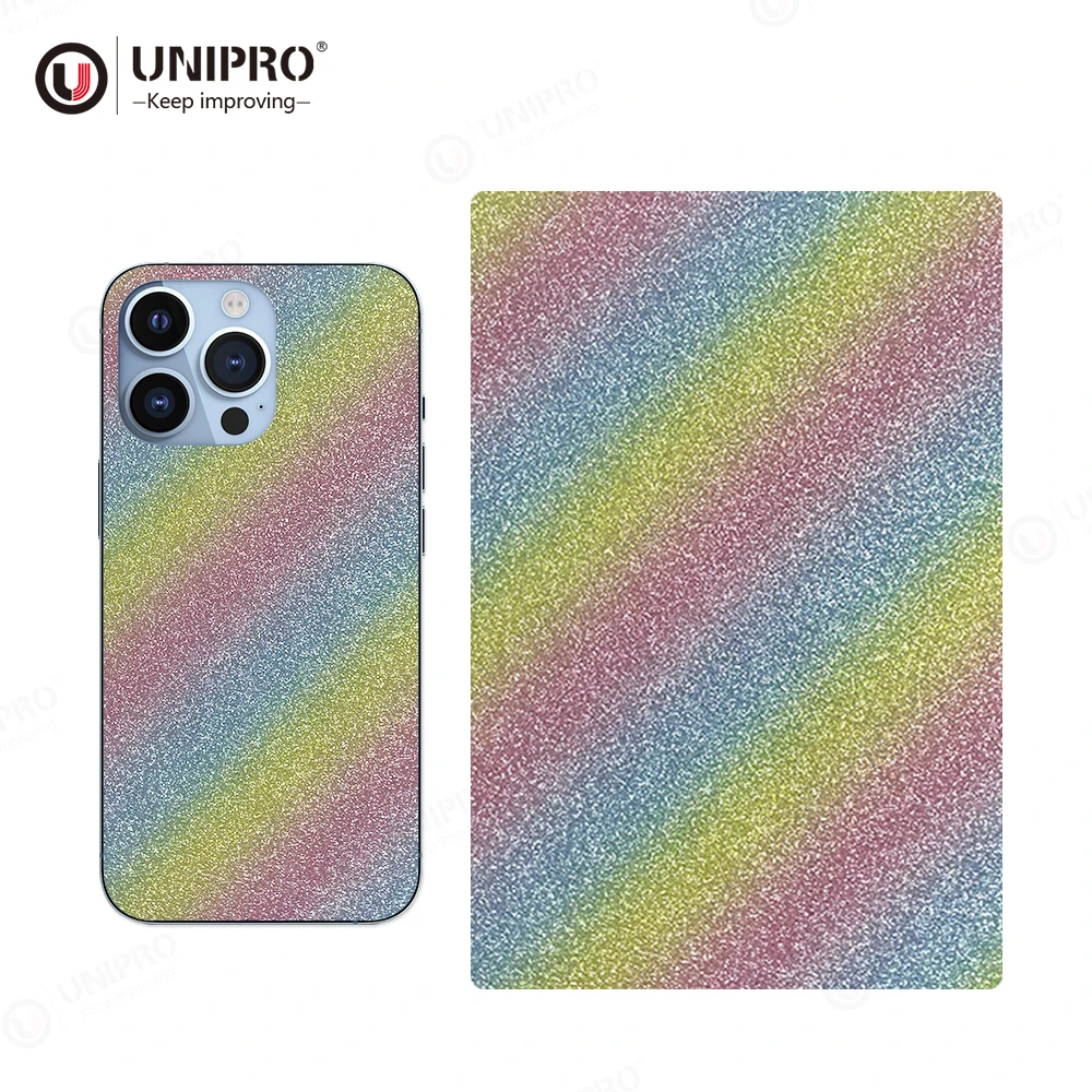 3D Shimmering Diamond Skin Sticker Anti Scratch Film Customized Back Skin Sticker For iPhone 14 Pro