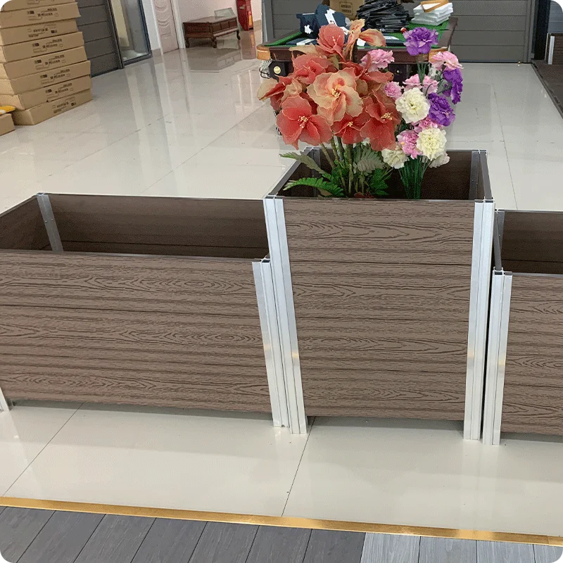 easy installation Most Popular Flower Wpc Raised Garden Bed Box Diy Composite Wood Planter with low price