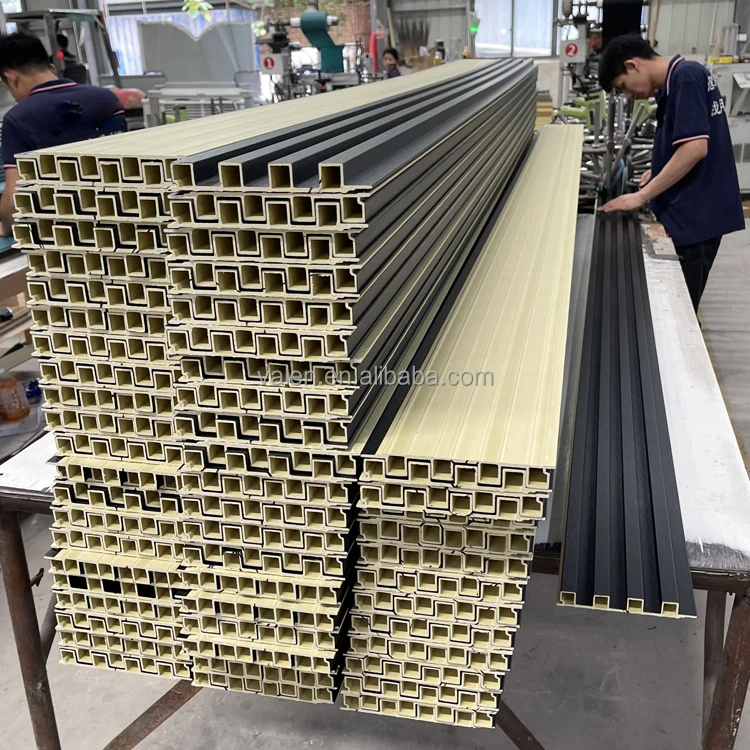 Easy Install Waterproof Price PVC Cladding WPC Marble Wood Shimmer Color Decorative Wall Panels Wall Interior Fluted Wall Panel