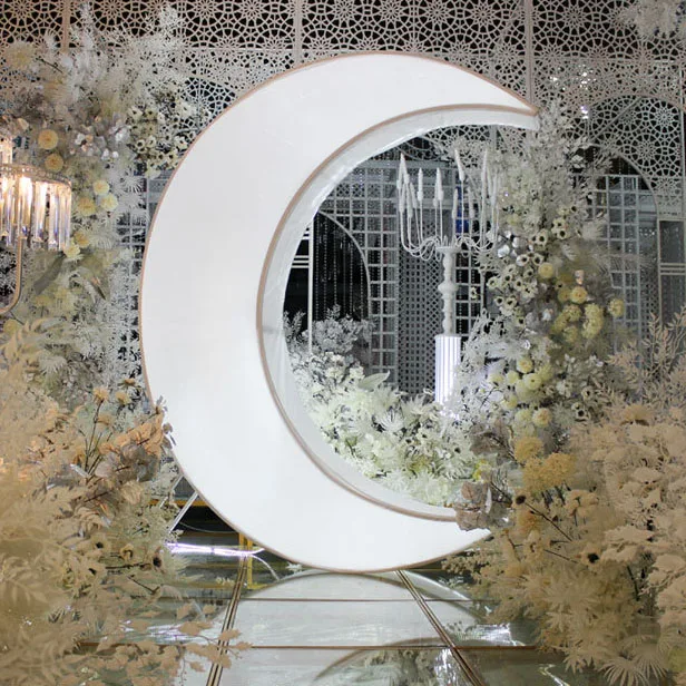 Wedding props luminous ornaments wedding stage background wedding decorations arrangement moon luminous ornaments