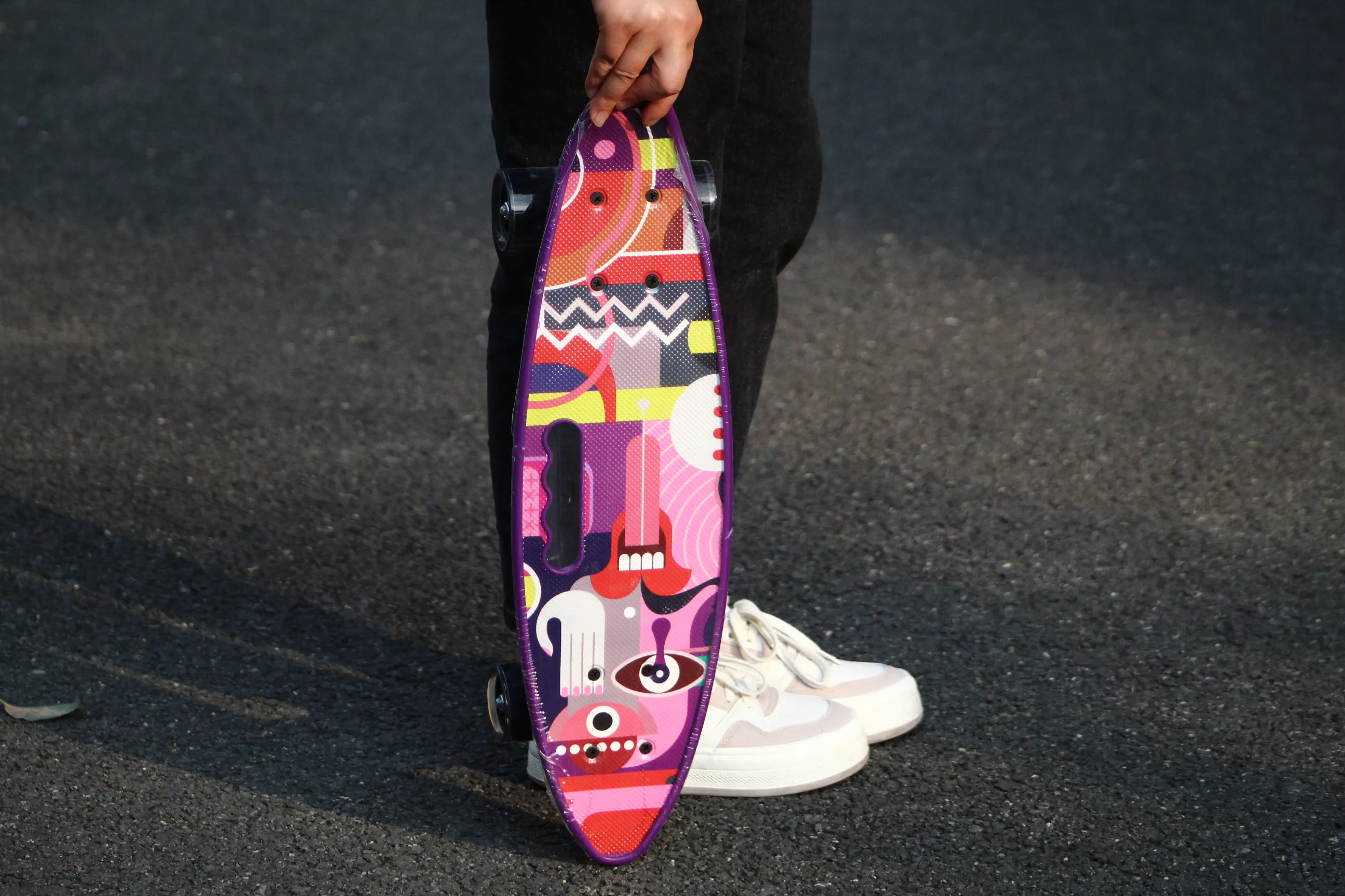 PP deck and aluminum truck skateboard fish board for street travel beginner