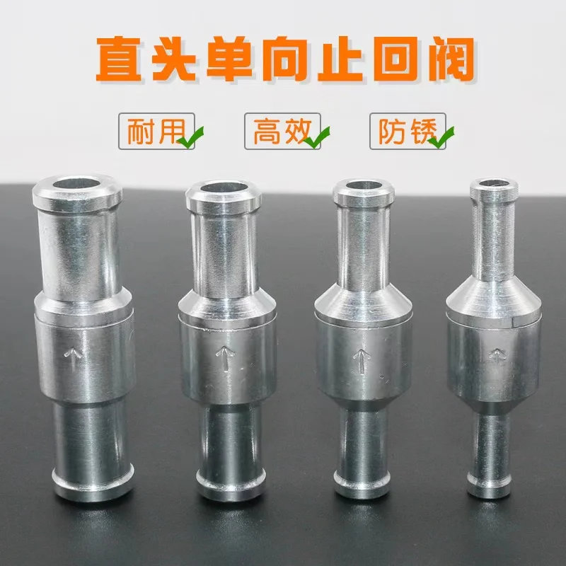 Universal Aluminum One Way Flow Check Valve Non Return Inline for Gas or Diesel Fuel
