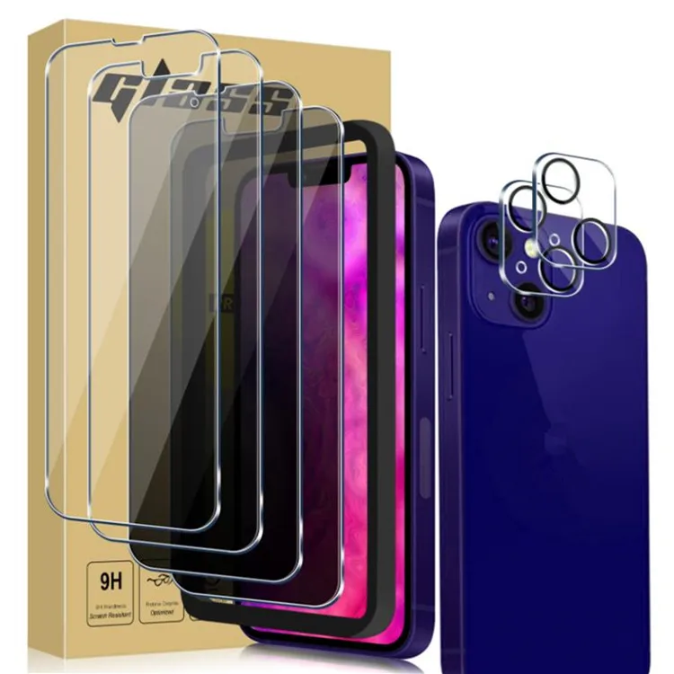Amazon по 3 предмета в комплекте защитная пленка для экрана для iPhone 13 Pro Max XS 12 11 pro max пленка из закаленного стекла с Установить Рамки монтажное приспособление