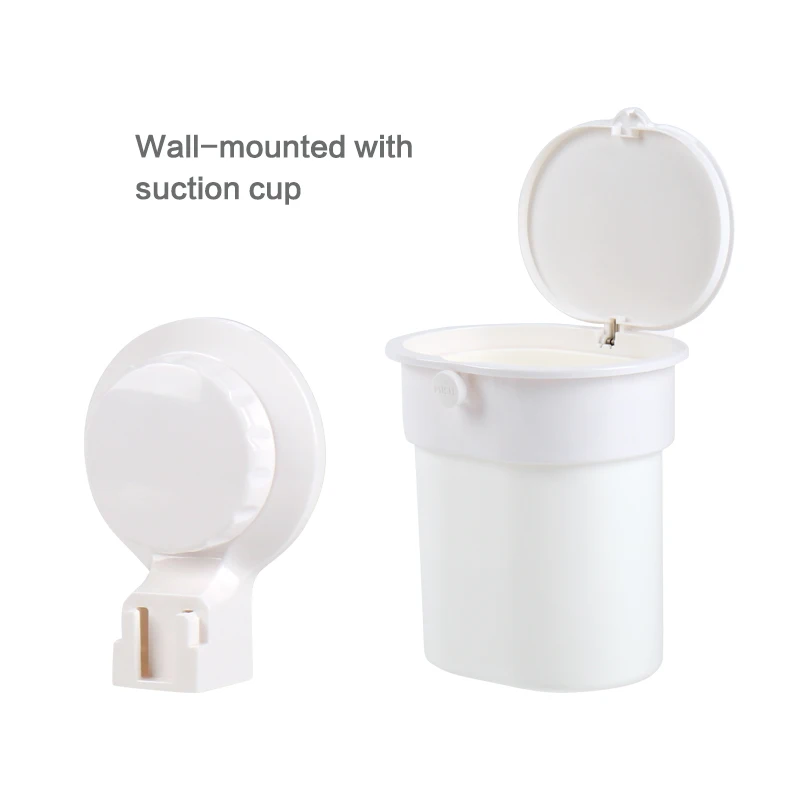 Amazon Hot Sell Wall-Mounted Bathroom Accessories Bathroom Trash Can Bathroom Products Other Bath Toilet Supplies