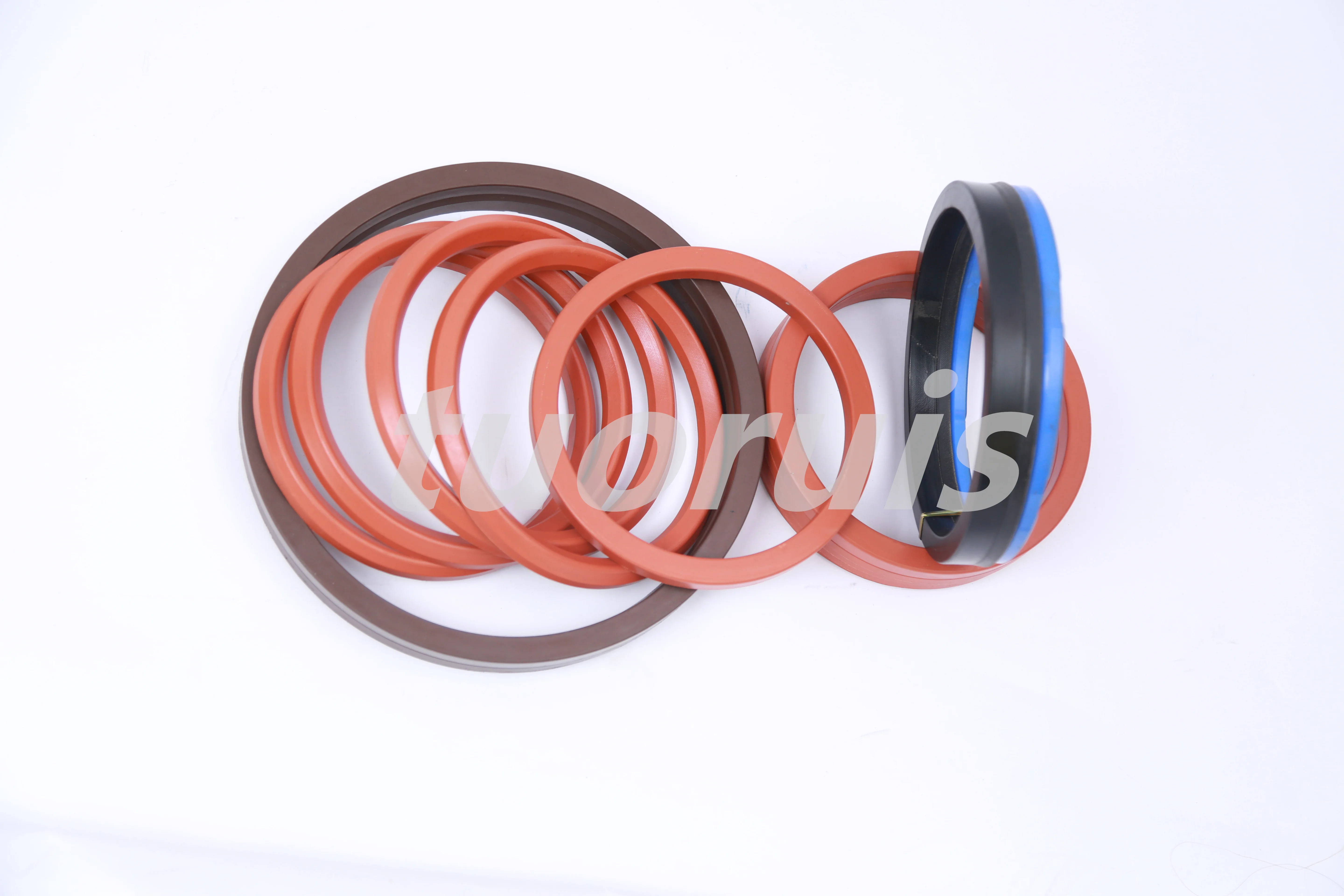 140*170mm V Packing Seal Set Fabric NBR FKM Rubber Packing V Ring Seal Set Hydraulic Cylinder V Packing Seal